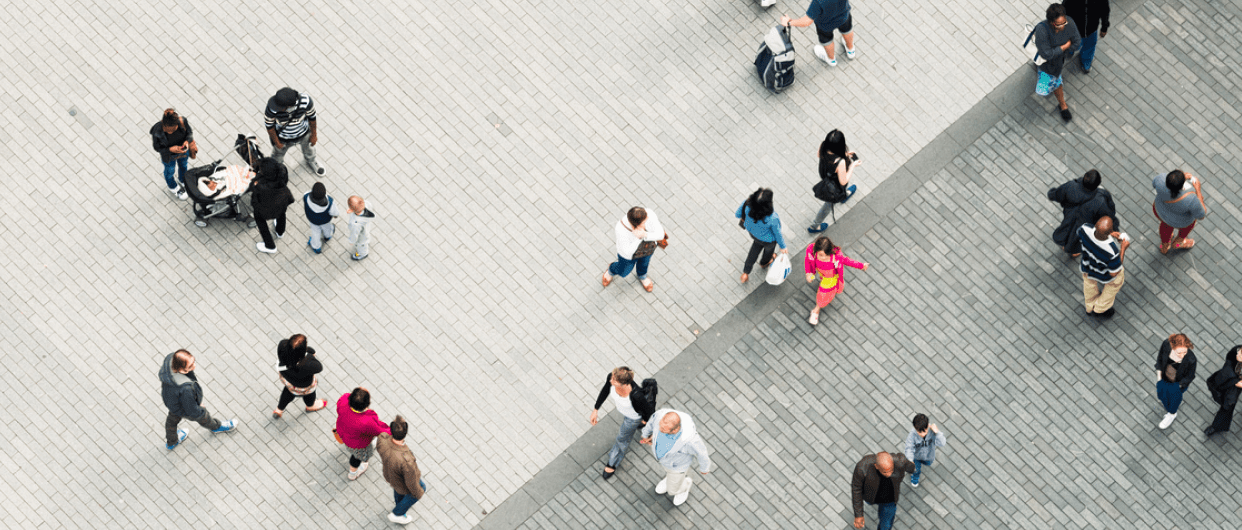 People walking